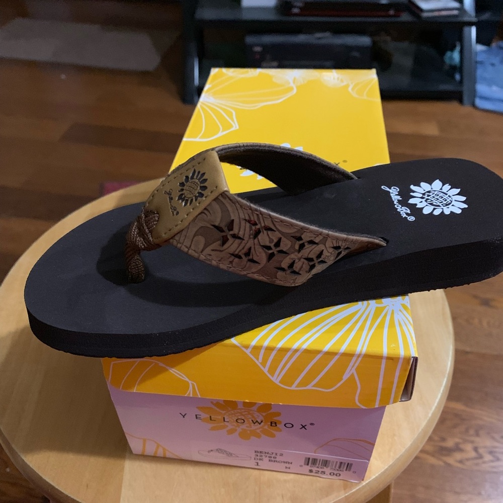 Yellow Box Children Flip Flops.  Various Colors and limited sizes for children